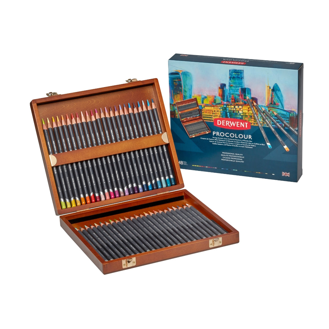 Derwent Procolour 48 piece Wooden Box