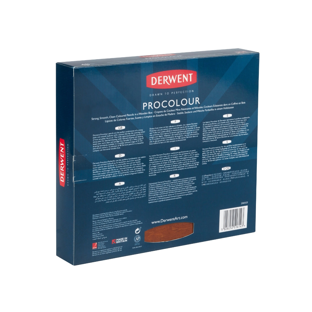 Derwent Procolour 48 piece Wooden Box