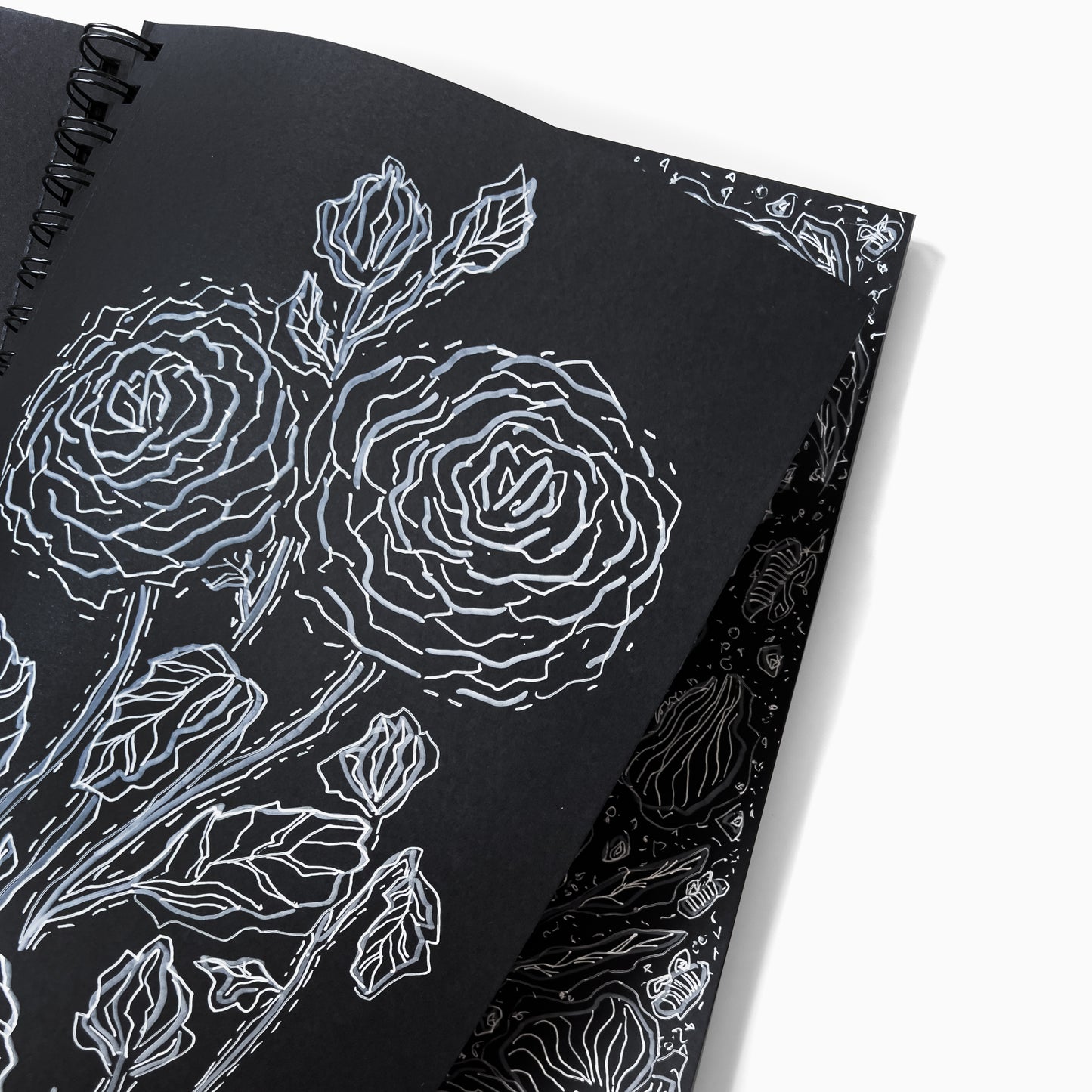 A4 Sketchbook Black Portrait BLACK PAPER 200G 50S – High Quality Art Paper