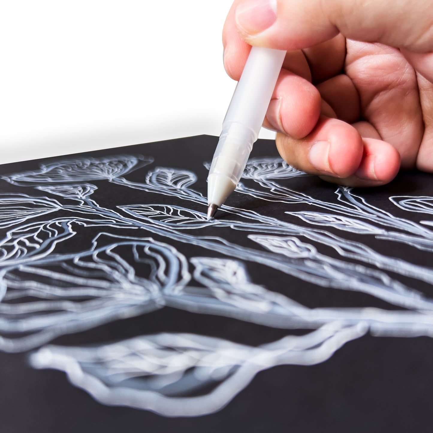 A4 Sketchbook Black Portrait BLACK PAPER 200G 50S – High Quality Art Paper
