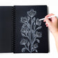 A4 Sketchbook Black Portrait BLACK PAPER 200G 50S – High Quality Art Paper