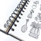 Elements A6 Sketchbook 50s 180gsm Portrait Wire-O Black Cover – Art & Craft Essential