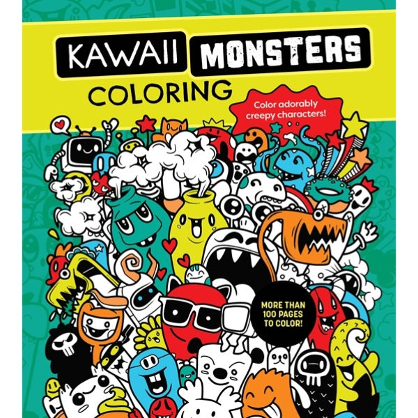 Walter Foster Kawaii Monsters Coloring Book