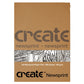 Create Newsprint 100 Sheets A4 49GSM Bound