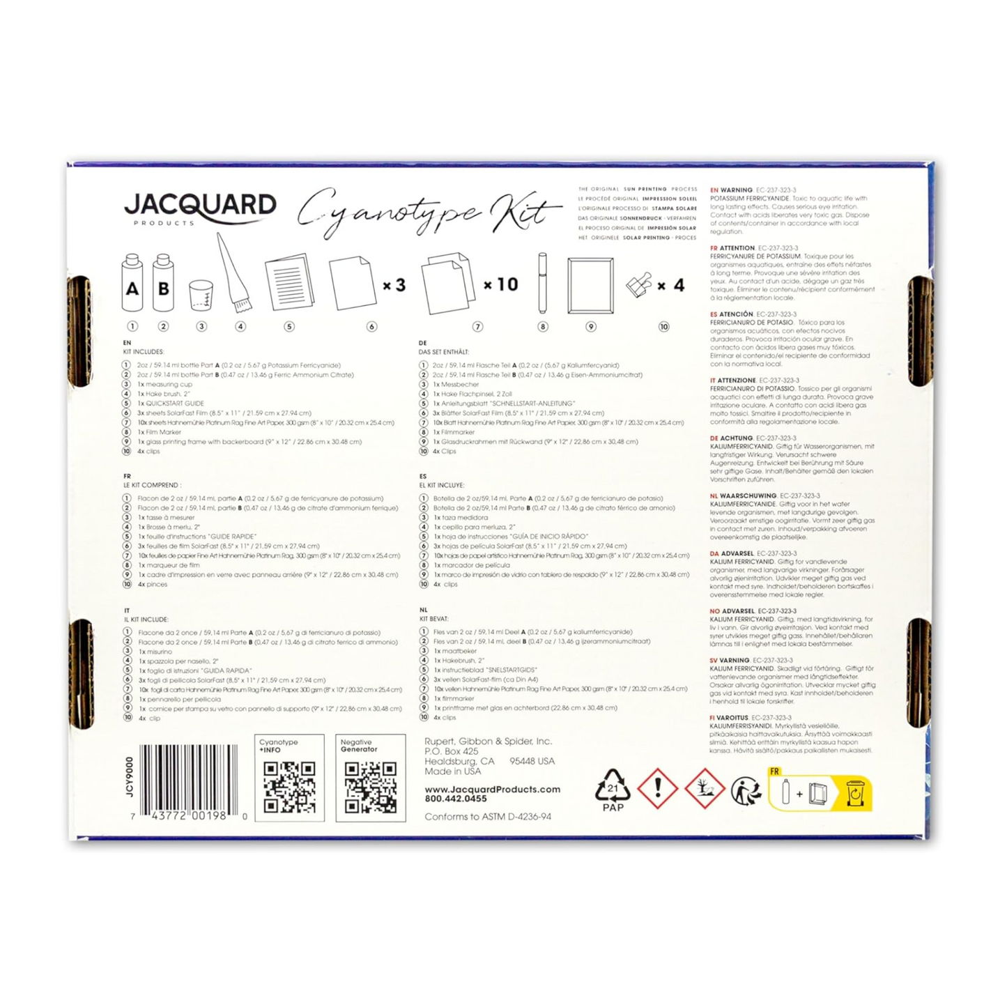 Jacquard Cyanotype Sun Printing Kit - additional product image - Sun Printing by Jacquard