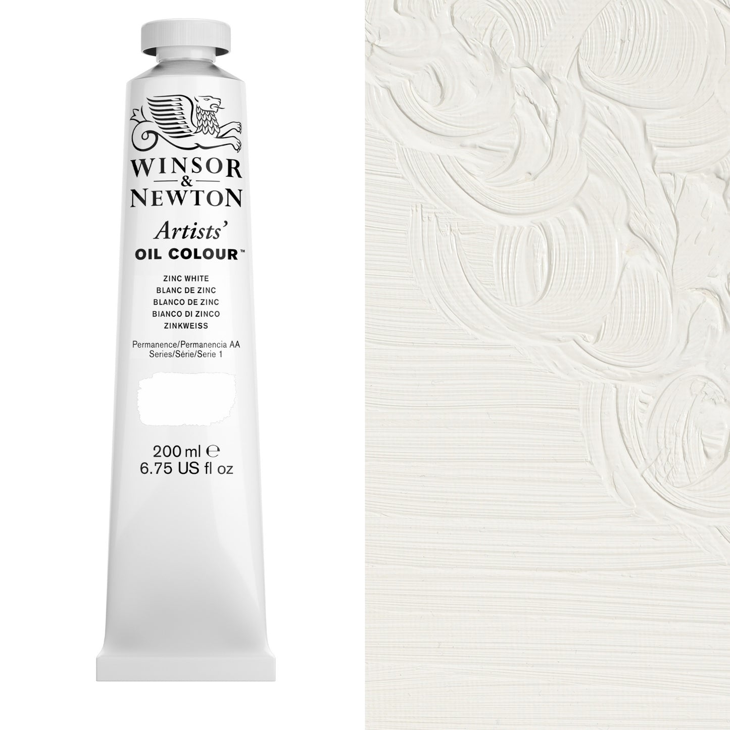 Winsor & Newton Artist Oil Colour 200ml Zinc White - Winsor & Newton at DRK Crafts