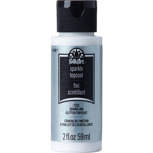 2oz Folkart Sparkle Topcoat – 59ml (2oz)