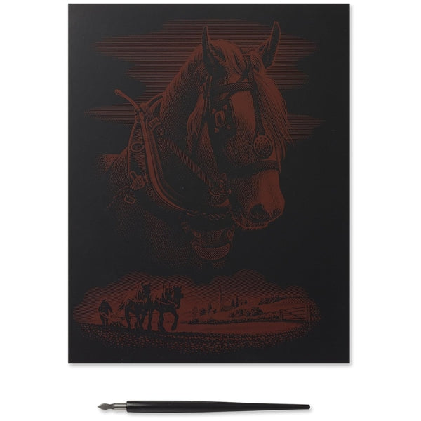 Reeves Gold Foil - Horse Portrait