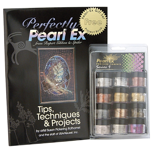Jacquard Pearl Ex Pigment Gift Set with Instruction Book - Pigments & Powders by Jacquard