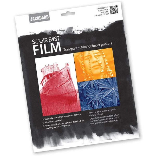 Jacquard SolarFast Film – 8 Sheet Pack - Sun Printing by Jacquard