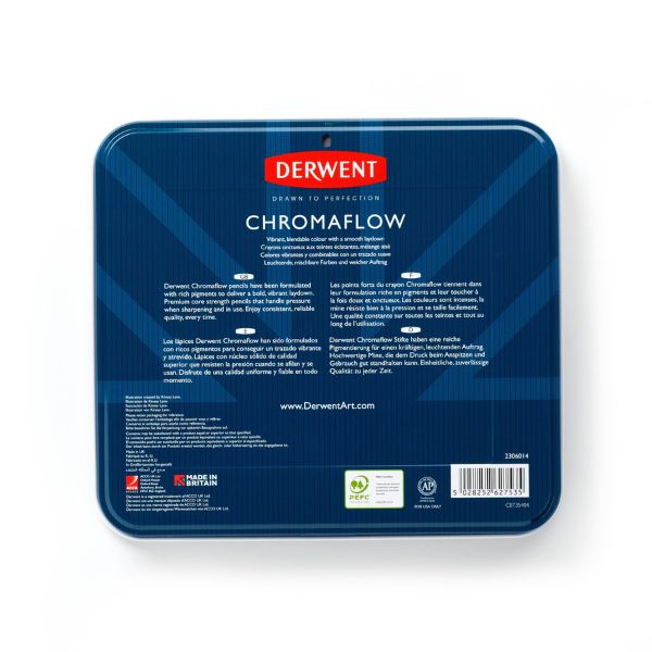 Derwent Chromaflow Pencils Tin 72