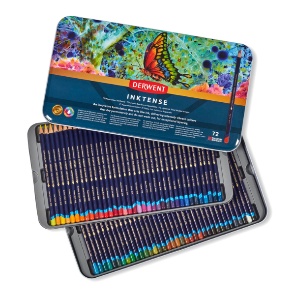 Derwent Inktense Pencil Tin Of 72
