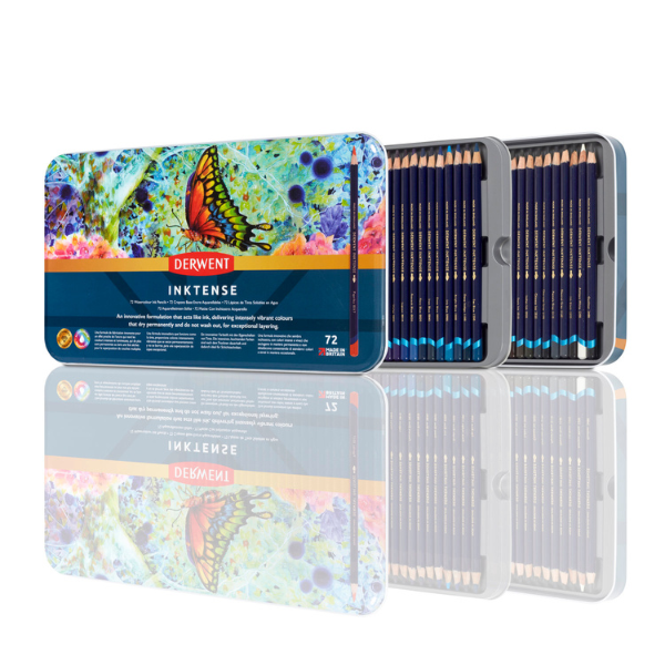 Derwent Inktense Pencil Tin Of 72