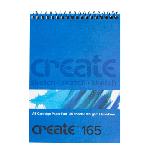 Create Cartridge Spiral A5 165Gsm 25p