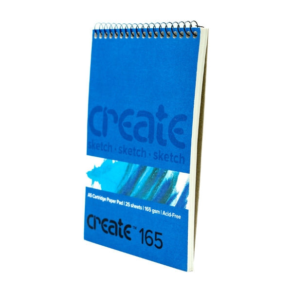 Create Cartridge Spiral A5 165Gsm 25p