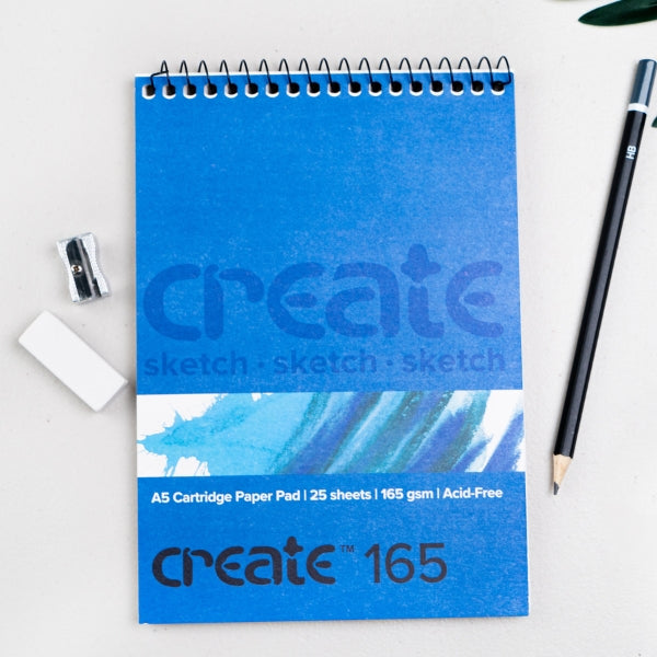 Create Cartridge Spiral A5 165Gsm 25p