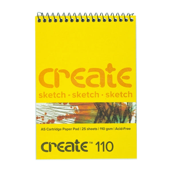 Create Cartridge Spiral A5 110Gsm 25p