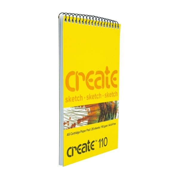 Create Cartridge Spiral A5 110Gsm 25p