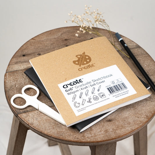 Create 6x6" Graduate Kraft Sketching Pad