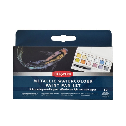 Derwent Metallic Paint 12 Pan Palette