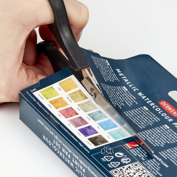 Derwent Metallic Paint 12 Pan Palette