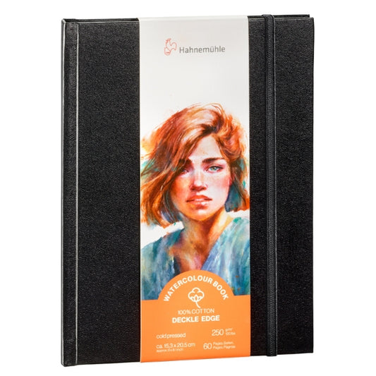 Hahnemuhle Watercolour Book Deckle Edge Portrait – 10.3 x 15.3cm – 250gsm