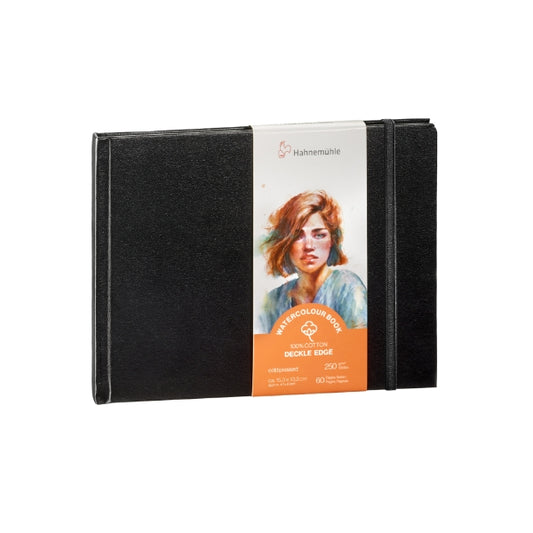Hahnemuhle Watercolour Book Deckle Edge Landscape – 15.3 x 10.3cm – 250gsm