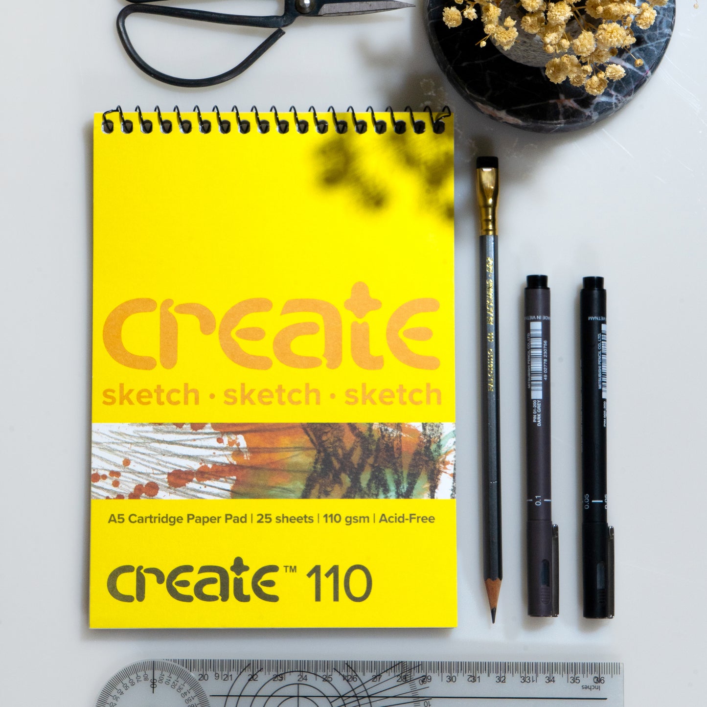 Create Cartridge Spiral A5 110Gsm 25p