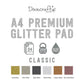 Dovecraft Dovecraft Glitter Card A4 Pad - Classic - 24 Sheets