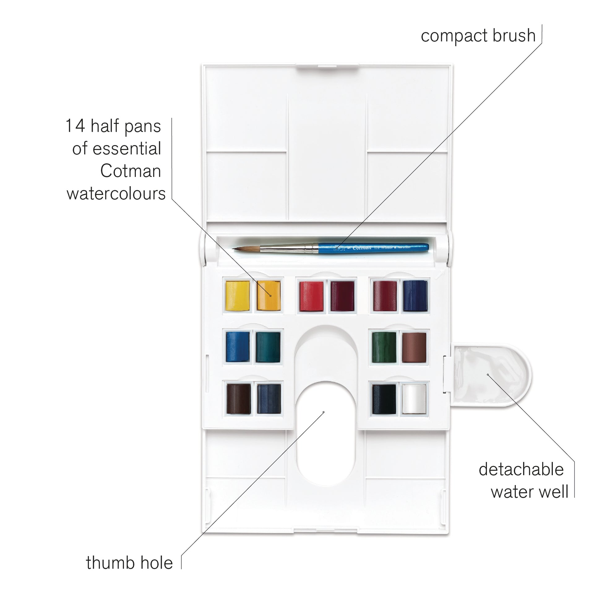 Winsor & Newton Cotman Watercolour Compact Set - Winsor & Newton at DRK Crafts