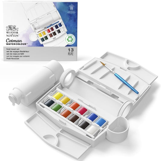 Winsor & Newton Cotman Watercolours Field Plus - 12 s - Winsor & Newton at DRK Crafts