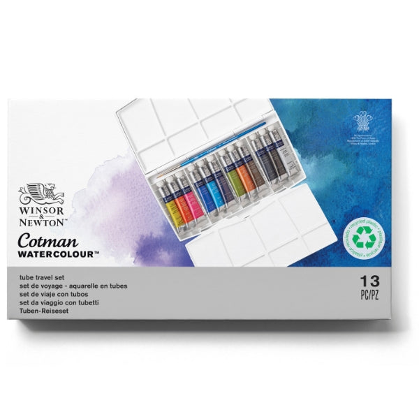 Winsor & Newton Cotman Watercolours Painting Plus - 16 s Tube Set - Winsor & Newton at DRK Crafts