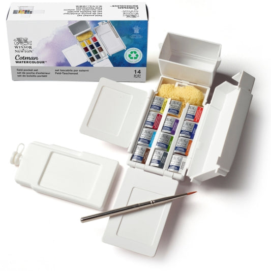 Winsor & Newton Cotman Watercolours Field Box - 12 s - Winsor & Newton at DRK Crafts