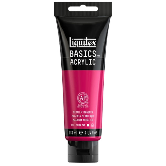 Liquitex Basics 118ml Acrylic Paint Metallic Magenta