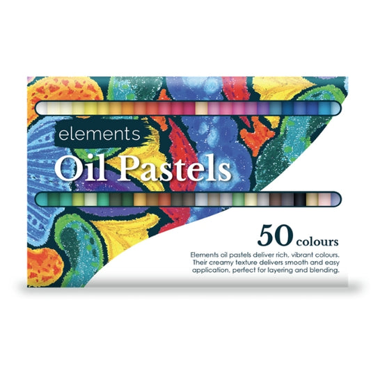 Elements Slim Oil Pastel 50 Set – Art & Craft Essential
