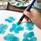 Create Blue Long Handle Watercolour Brush Pack of 12