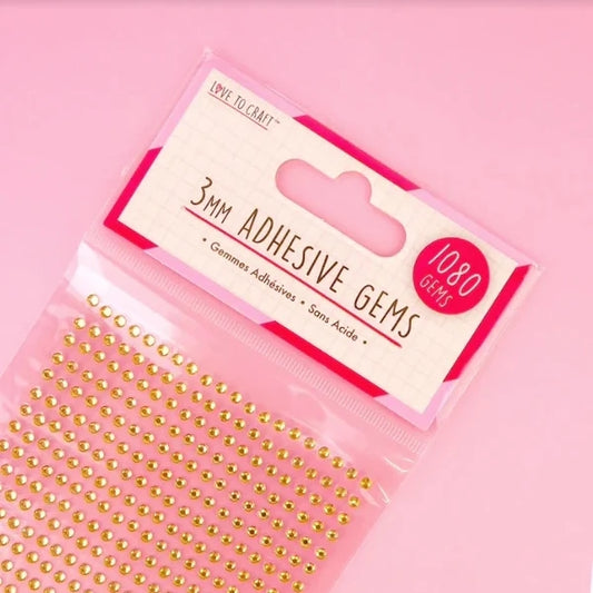 Love to Craft Gems Gold 3mm