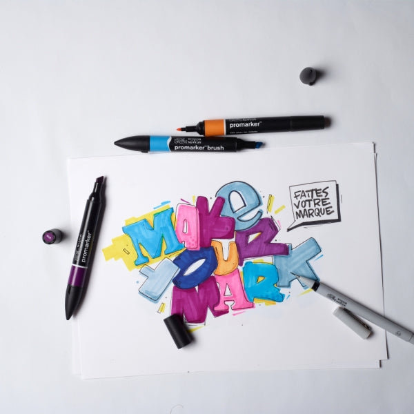 Winsor & Newton Promarker Mixed Set Modern Lettering Wallet - Winsor & Newton at DRK Crafts