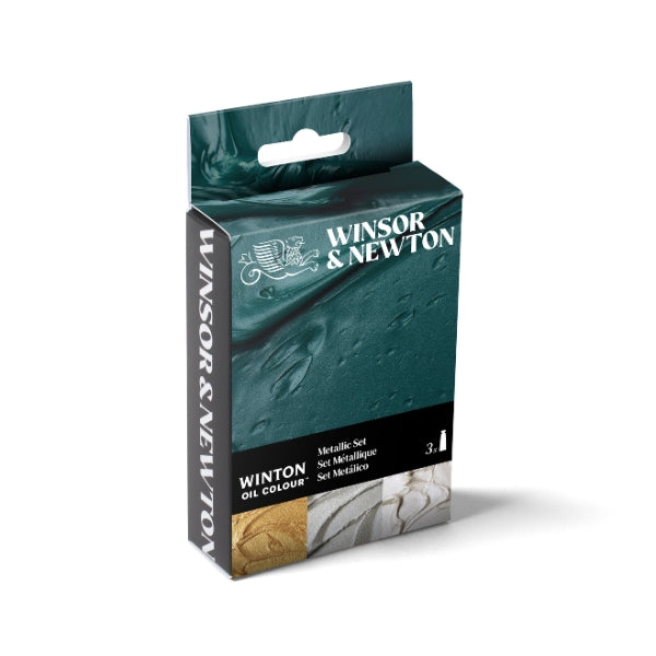 Winsor & Newton WINTON OIL COLOUR 3X37ML TUBES METALLIC SET - Winsor & Newton at DRK Crafts