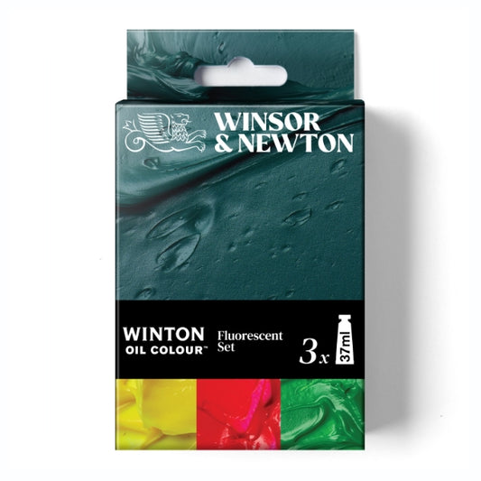 Winsor & Newton WINTON OIL COLOUR 3X37ML TUBES FLUORESCENT SET - Winsor & Newton at DRK Crafts