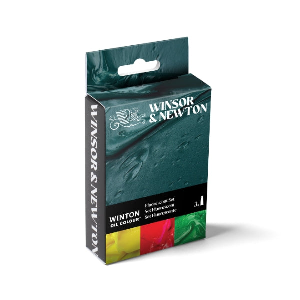 Winsor & Newton WINTON OIL COLOUR 3X37ML TUBES FLUORESCENT SET - Winsor & Newton at DRK Crafts