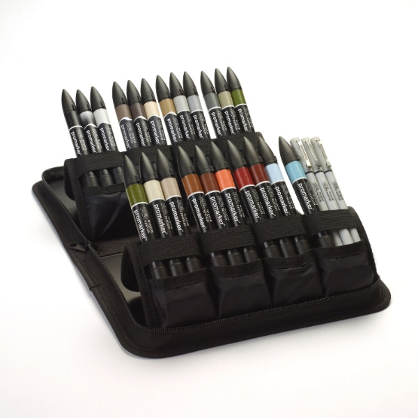 Winsor & Newton Promarker Mixed Set Interior Wallet - Winsor & Newton at DRK Crafts
