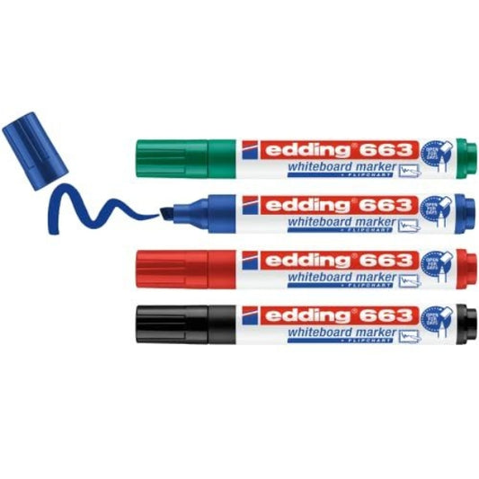Edding 663 Chisel Nib Whiteboard Marker – 5mm by Edding