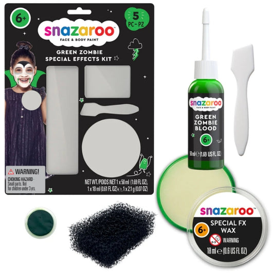 Snazaroo Face Paint Special FX Kit Green Zombie (Blister)
