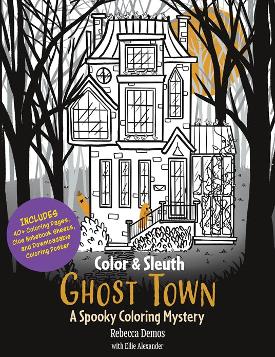 Walter Foster Color & Sleuth: Ghost Town Colouring Book