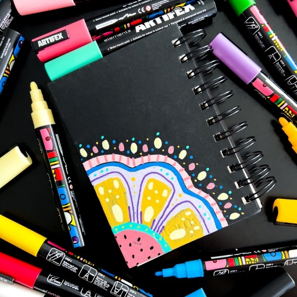 Elements Artifex Acrylic Paint Markers x 8x 2-3mm Pastel Sets – Art & Craft Essential