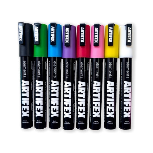 Elements Artifex Acrylic Paint Markers 8 x 5-6mm Classic – Art & Craft Essential
