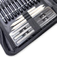 Elements Sketching Zip Wallet 36 piece Set – Artist Brush Wallet Set