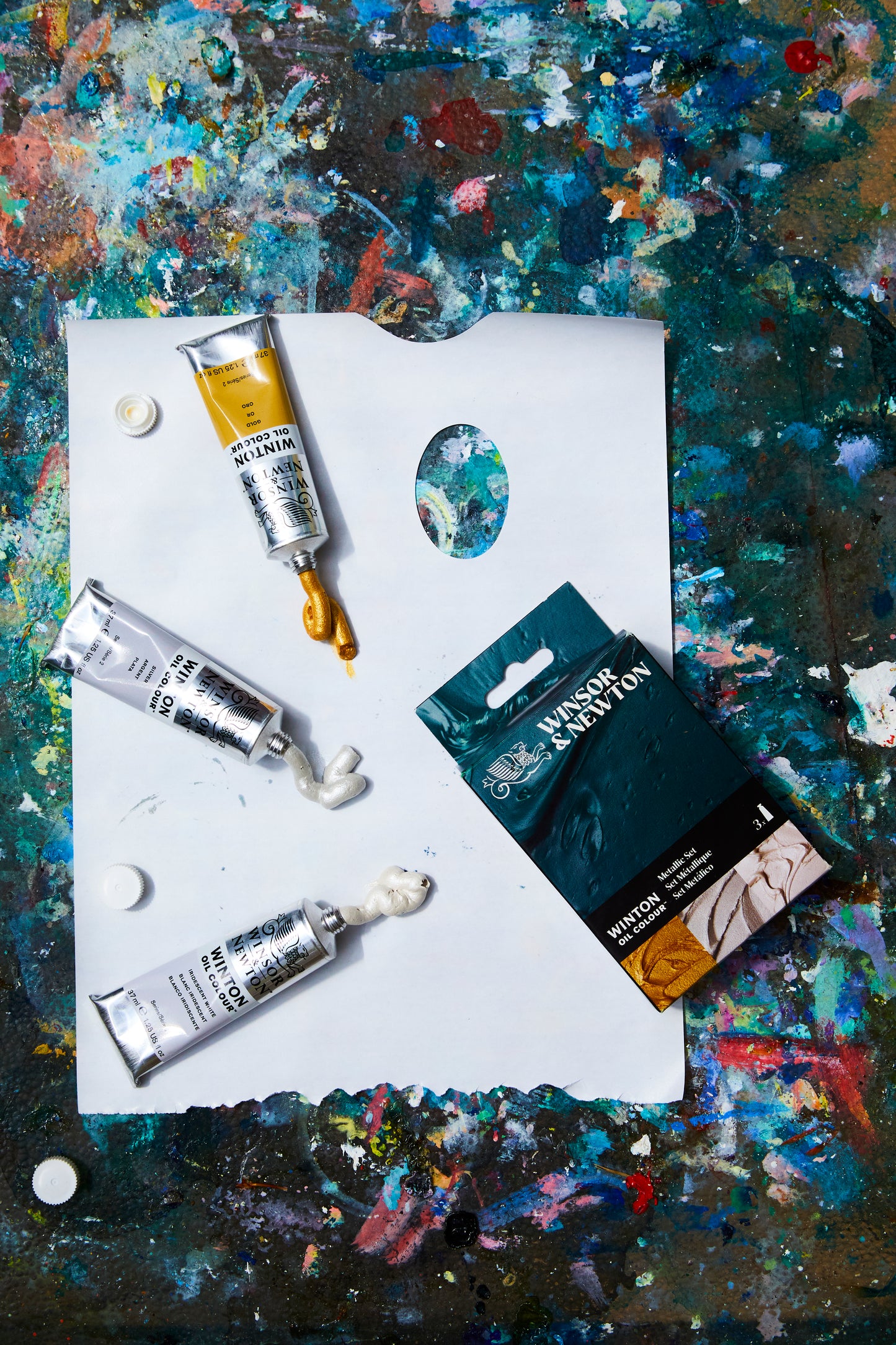 Winsor & Newton WINTON OIL COLOUR 3X37ML TUBES METALLIC SET - Winsor & Newton at DRK Crafts