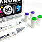 Elements Kroma Alcohol Markers 60 piece Set with Storage Box – Art & Craft Essential